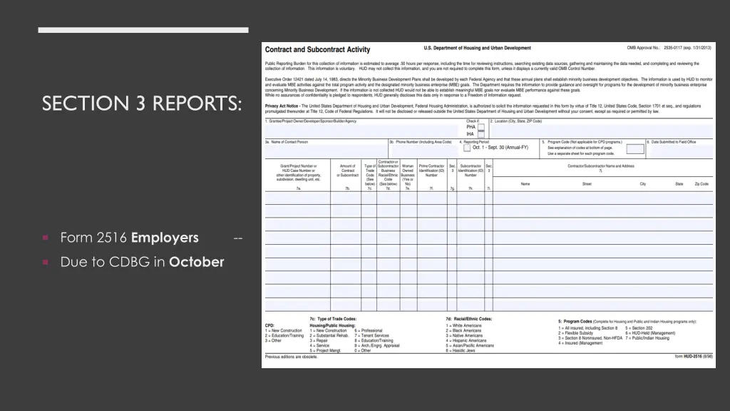 section 3 reports