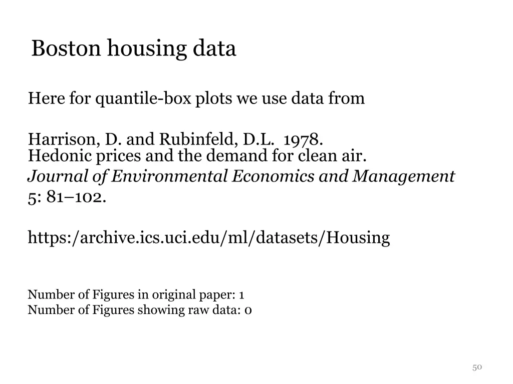 boston housing data