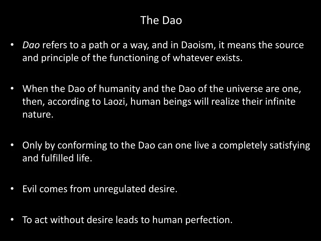 the dao