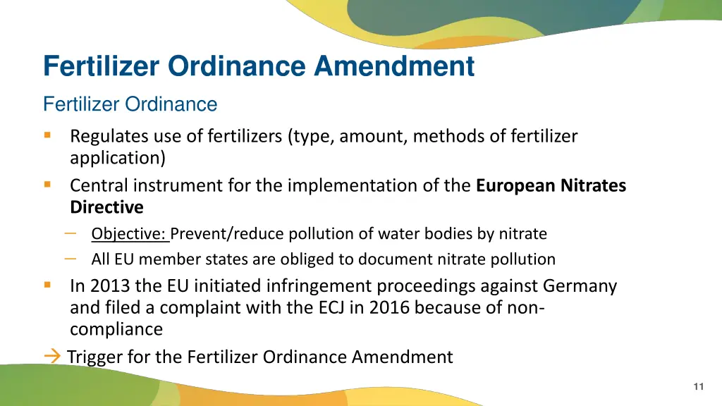 fertilizer ordinance amendment 1