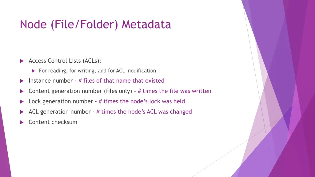 node file folder metadata