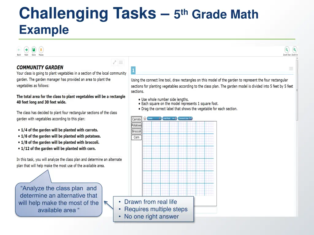 challenging tasks 5 th grade math example