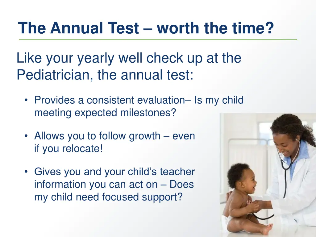 the annual test worth the time