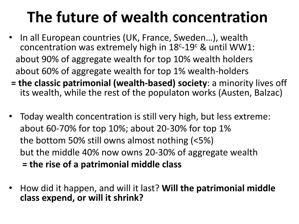 the future of wealth concentration