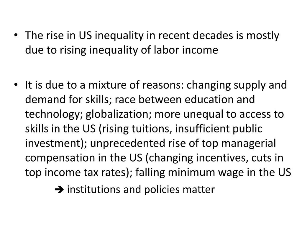 the rise in us inequality in recent decades