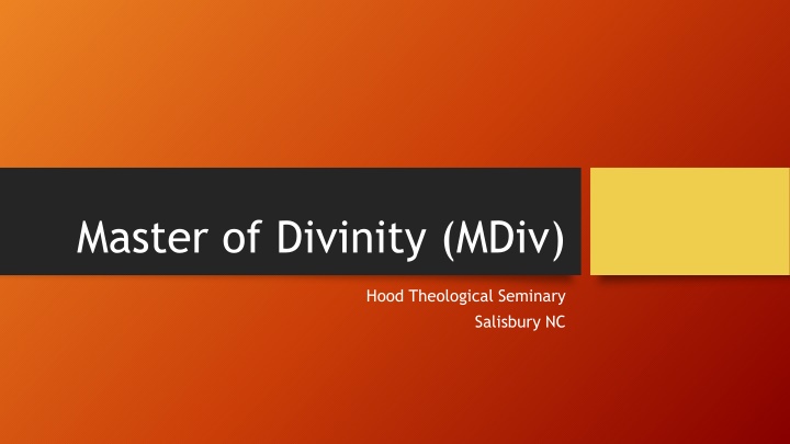 master of divinity mdiv