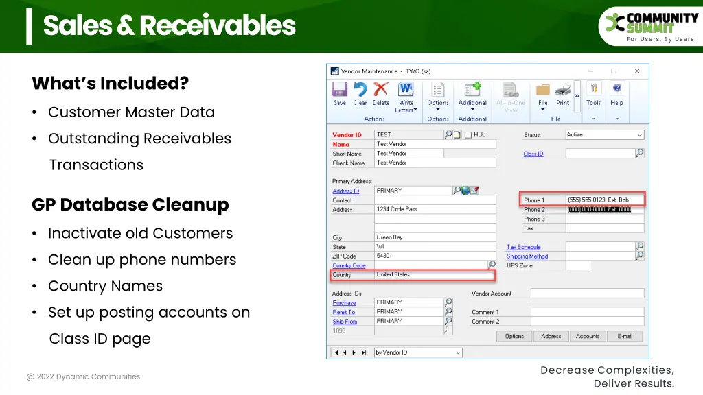 sales receivables