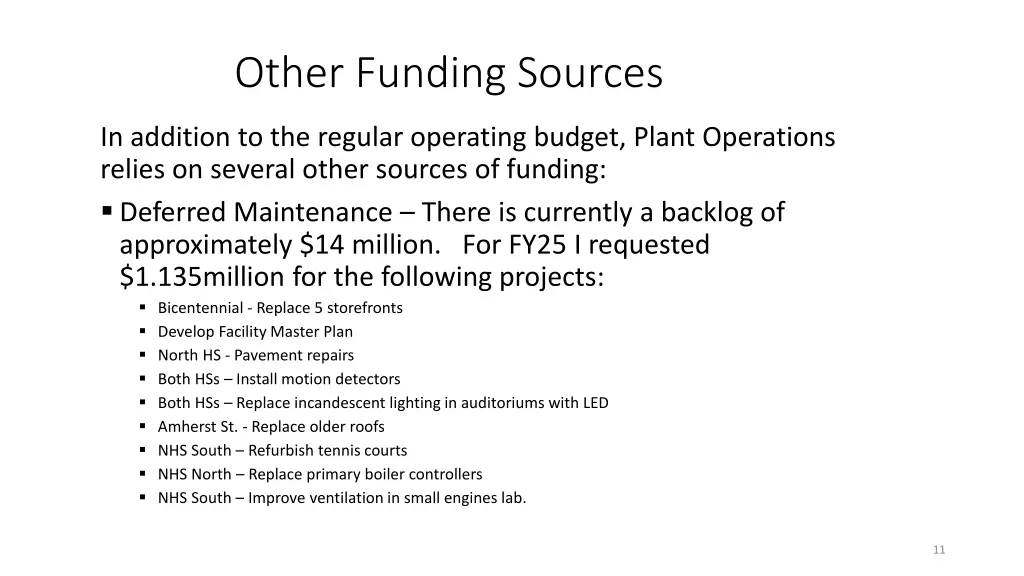 other funding sources