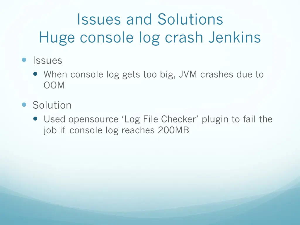 issues and solutions huge console log crash