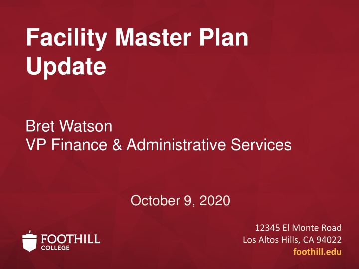 facility master plan update