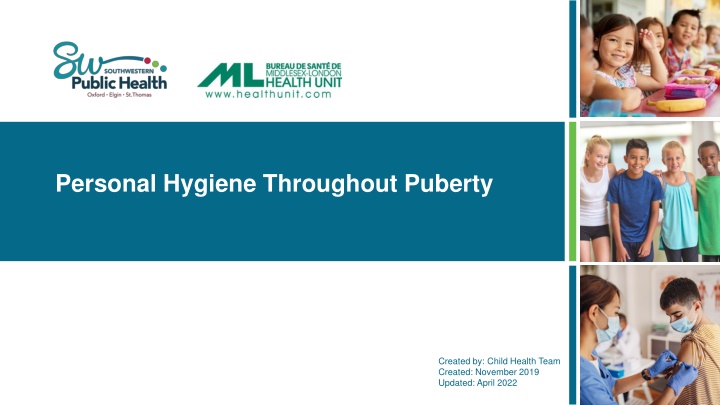 personal hygiene throughout puberty