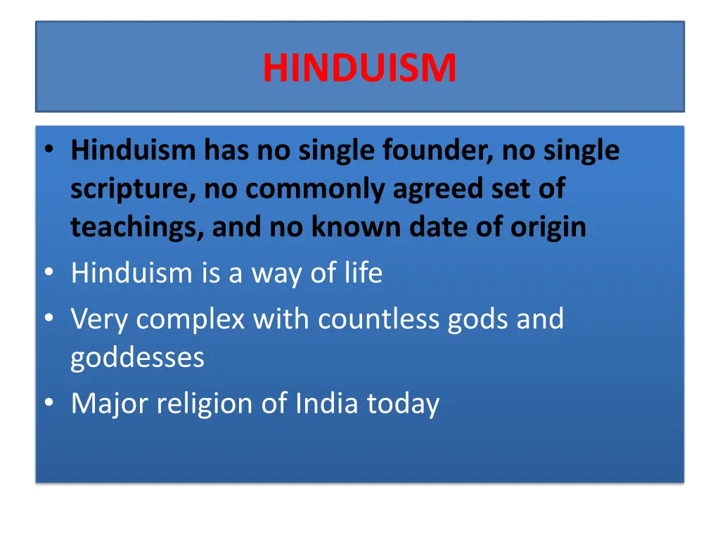 hinduism