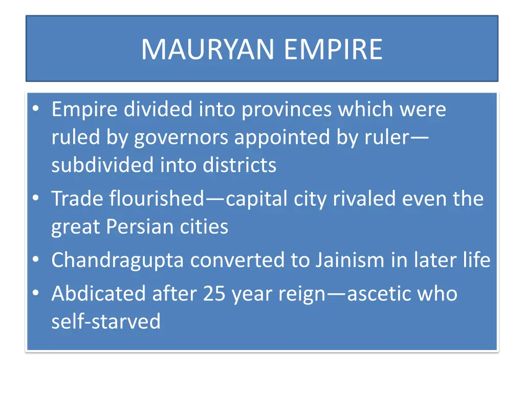 mauryan empire