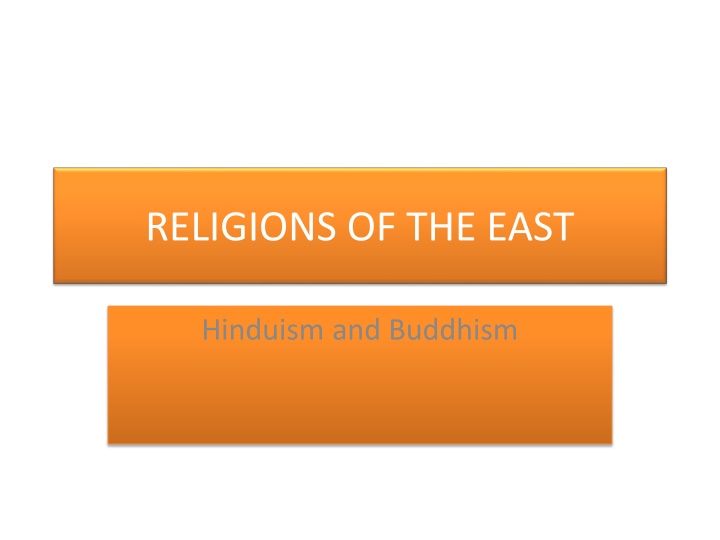 religions of the east