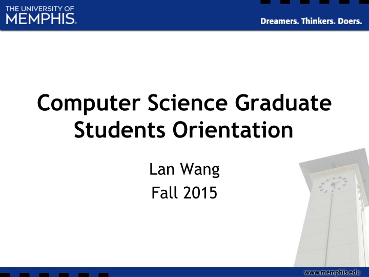 computer science graduate students orientation