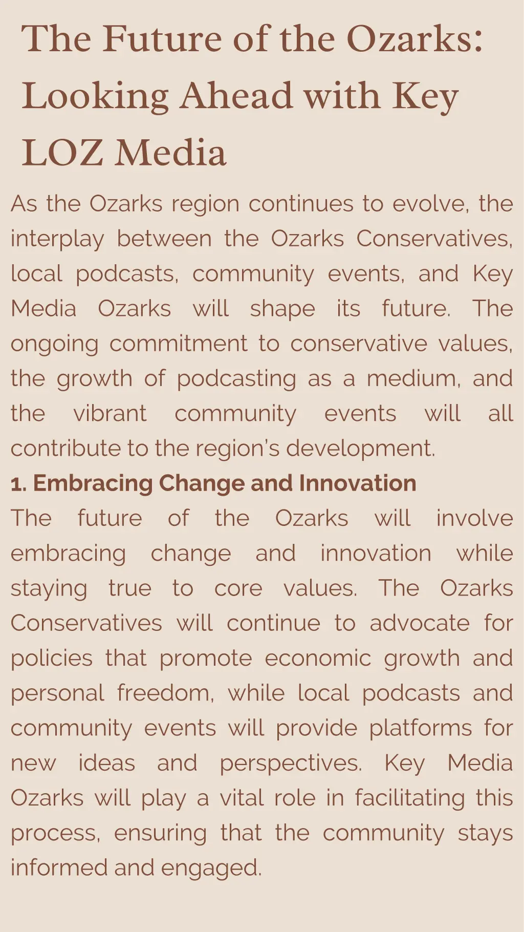 the future of the ozarks looking ahead with