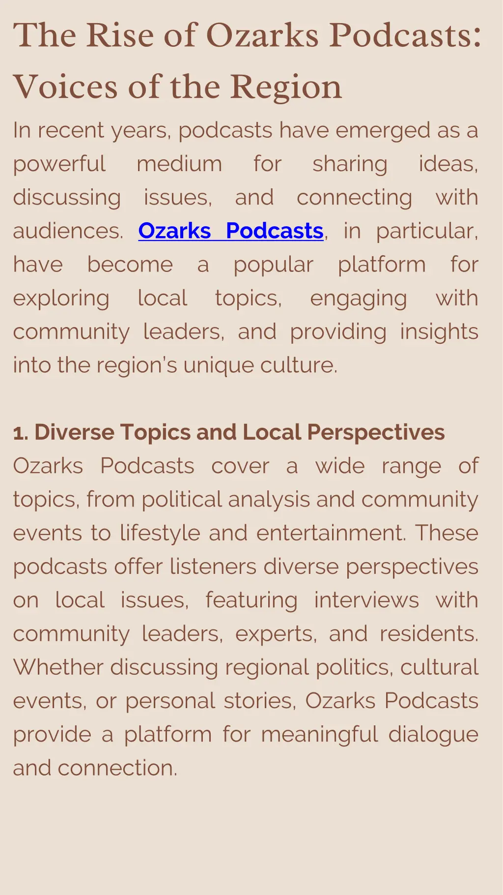 the rise of ozarks podcasts voices of the region