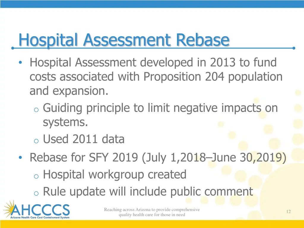 hospital assessment rebase hospital assessment