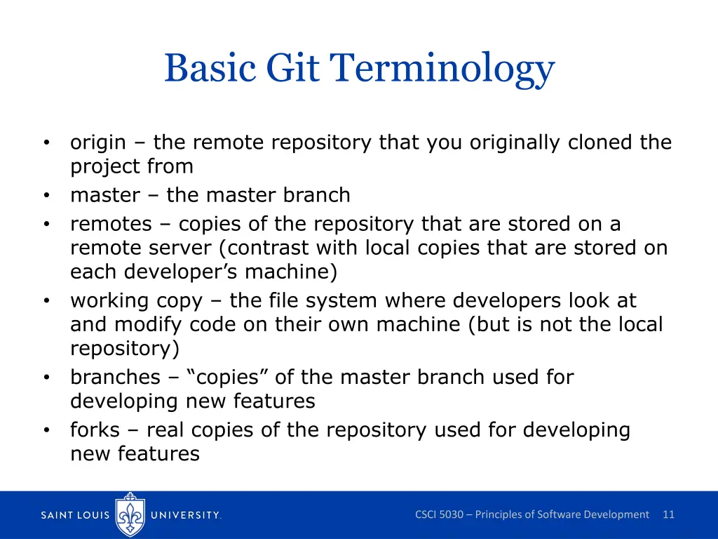 basic git terminology