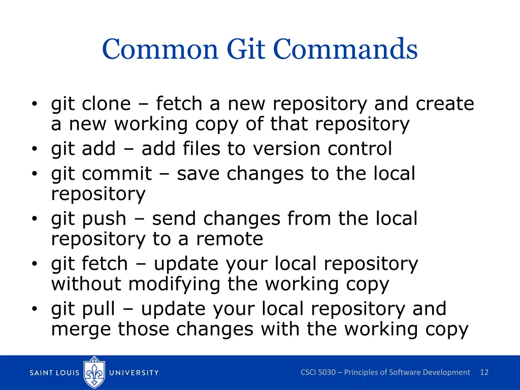 common git commands