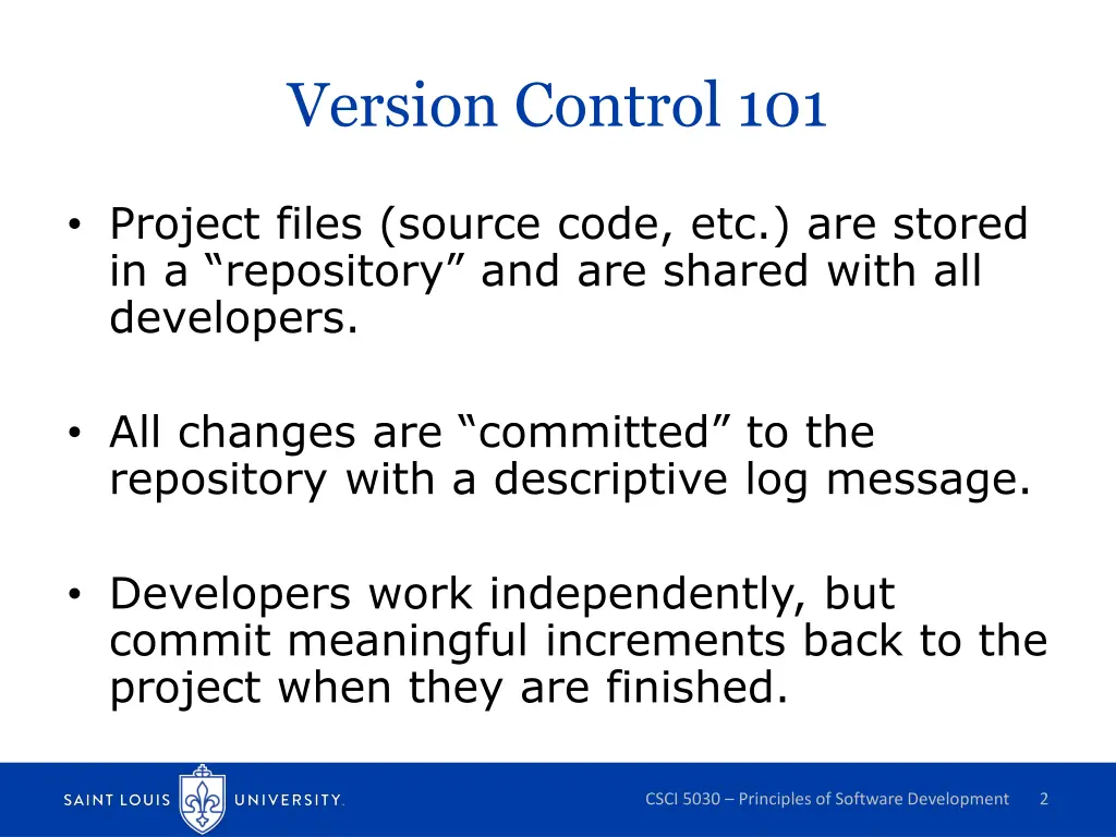 version control 101