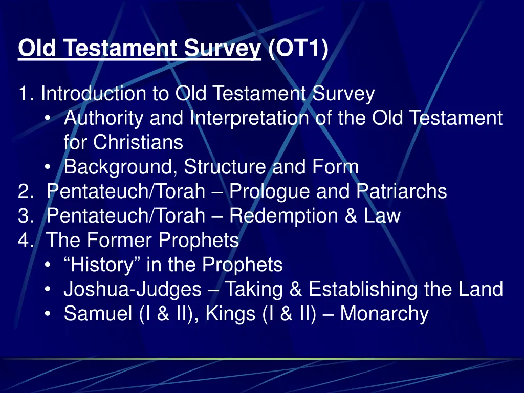 old testament survey ot1 1