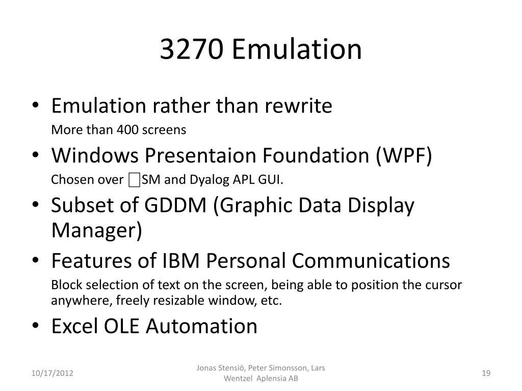 3270 emulation