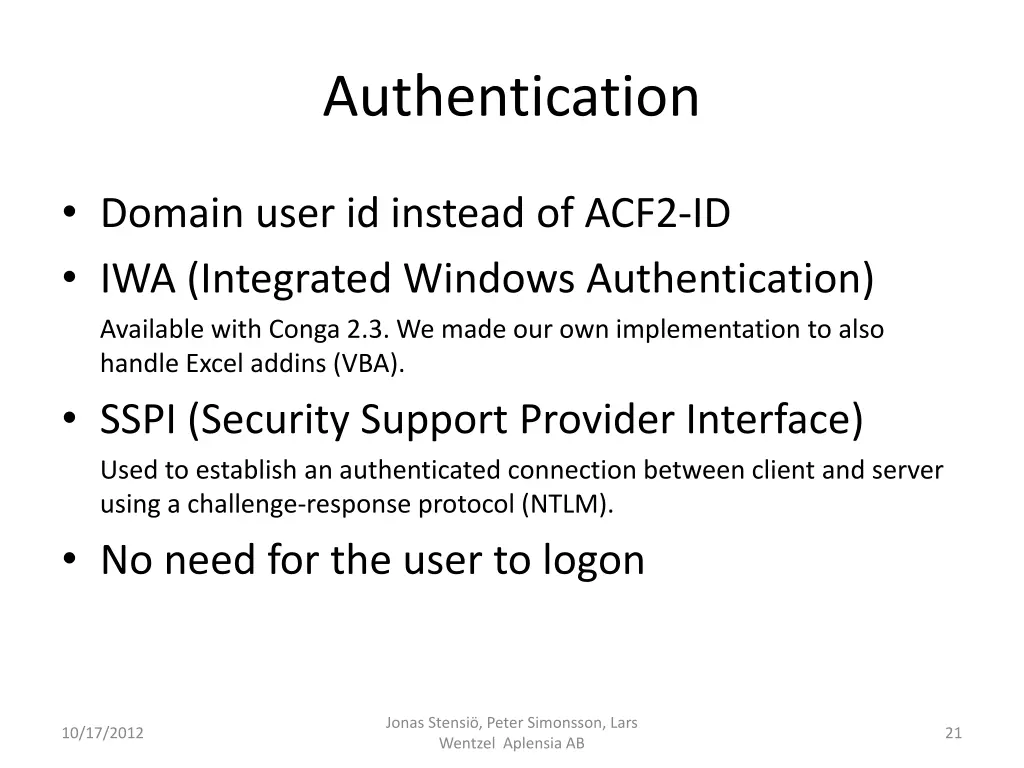 authentication