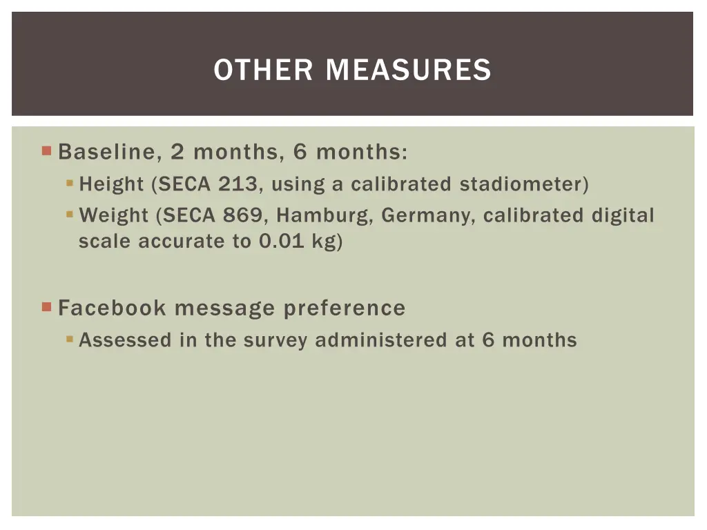 other measures