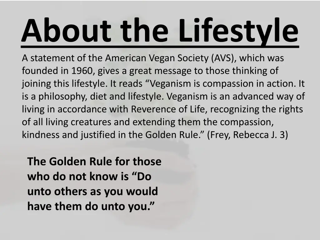 about the lifestyle a statement of the american