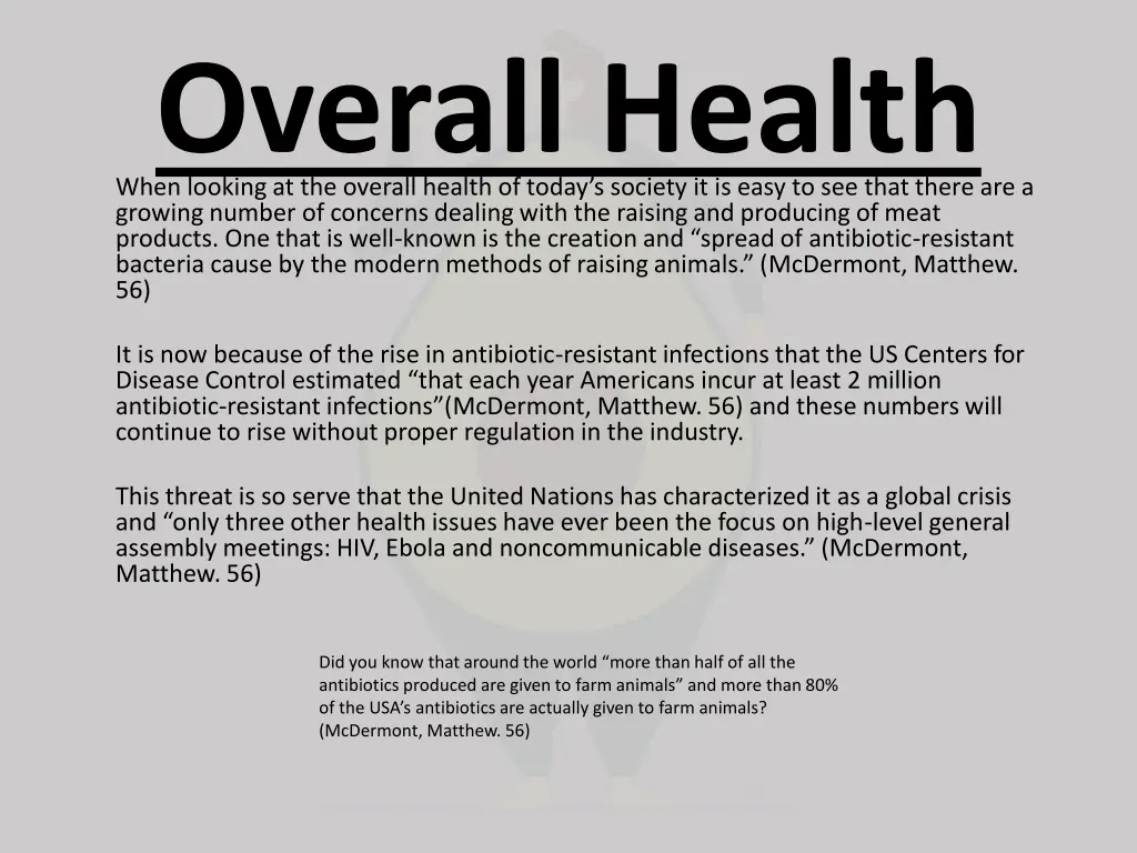 overall health when looking at the overall health