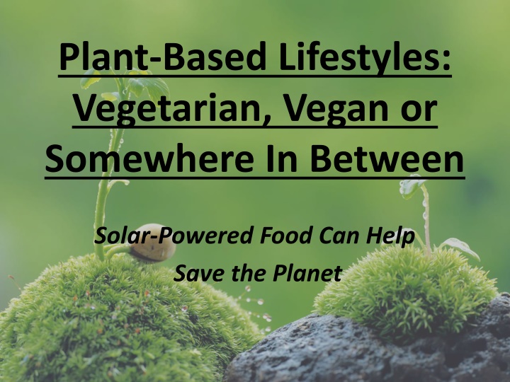 plant based lifestyles vegetarian vegan