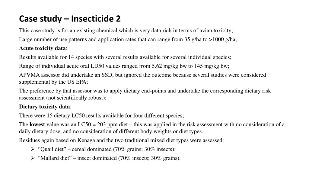 case study insecticide 2 this case study