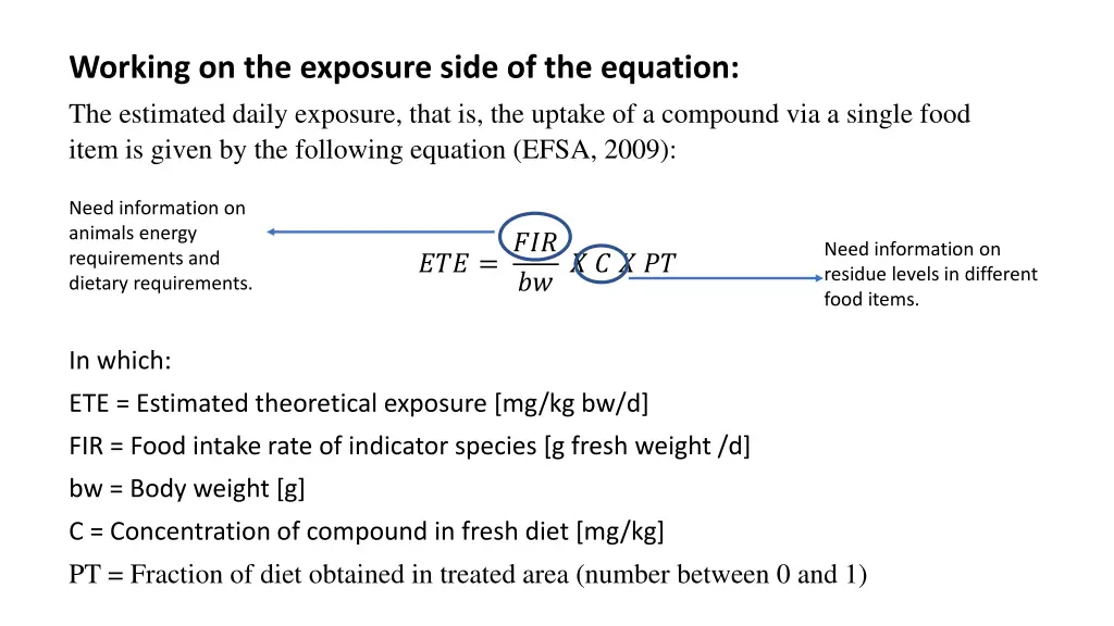 working on the exposure side of the equation