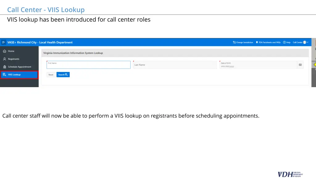 call center viis lookup viis lookup has been