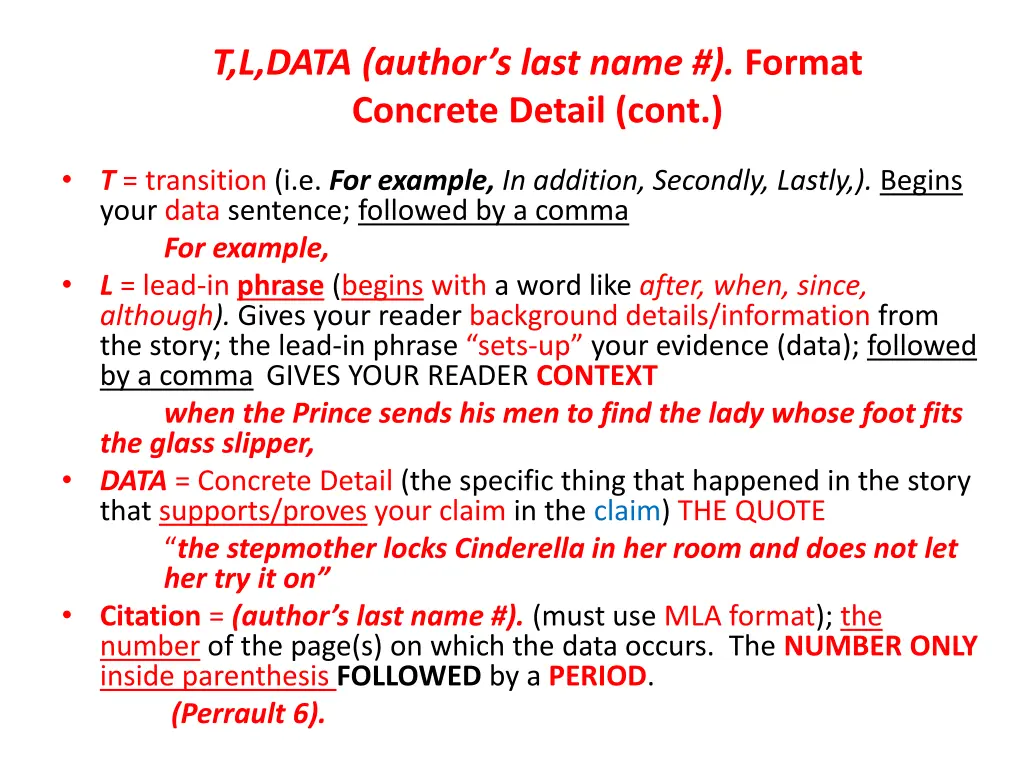 t l data author s last name format concrete