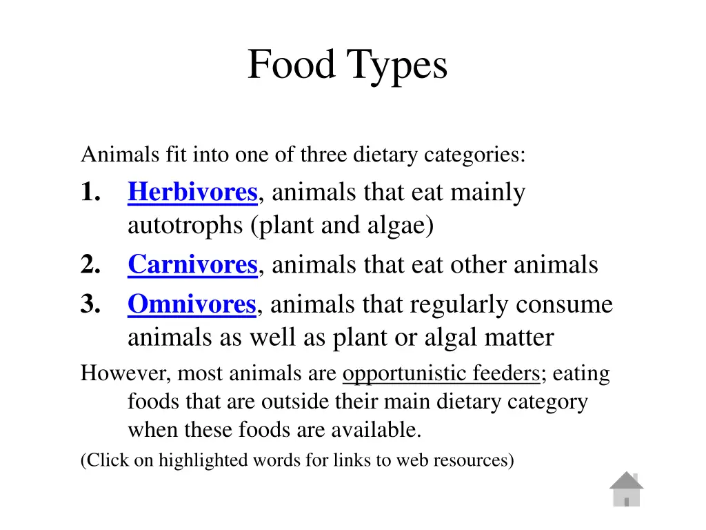 food types