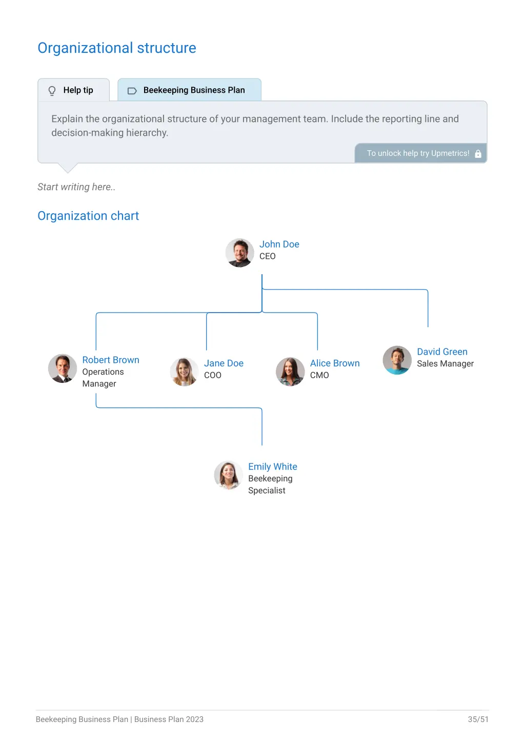 organizational structure