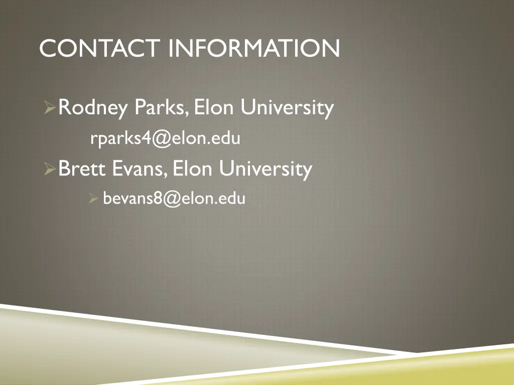 contact information