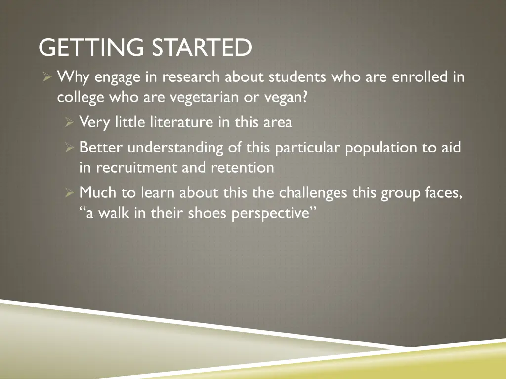 getting started why engage in research about