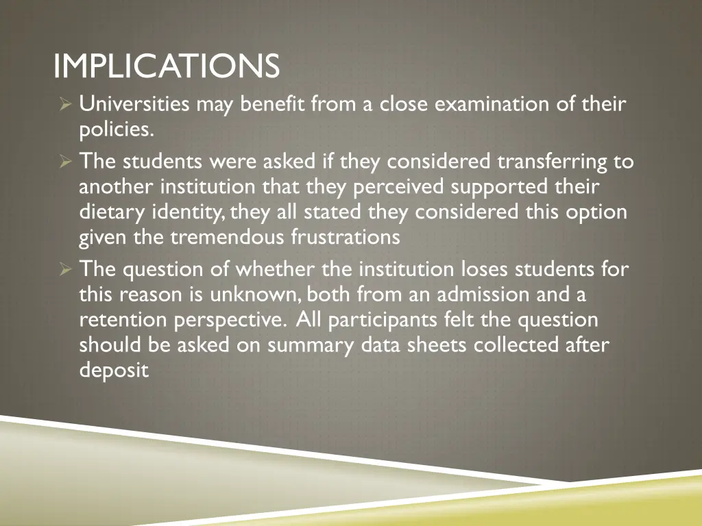 implications universities may benefit from