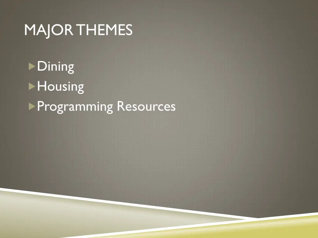 major themes