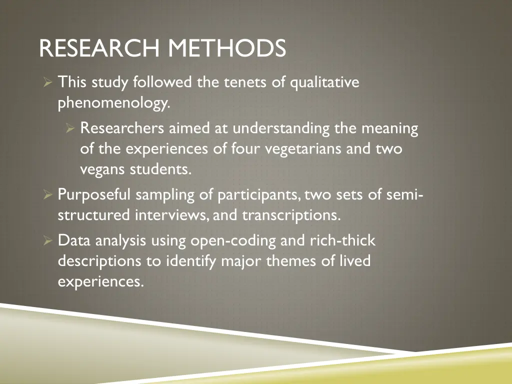 research methods