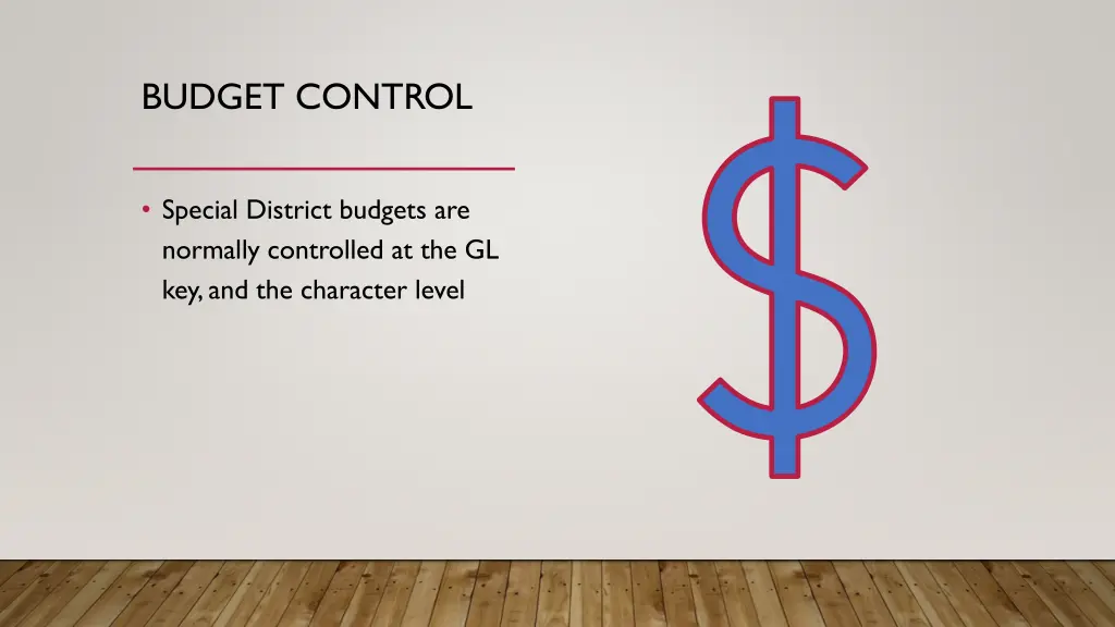 budget control