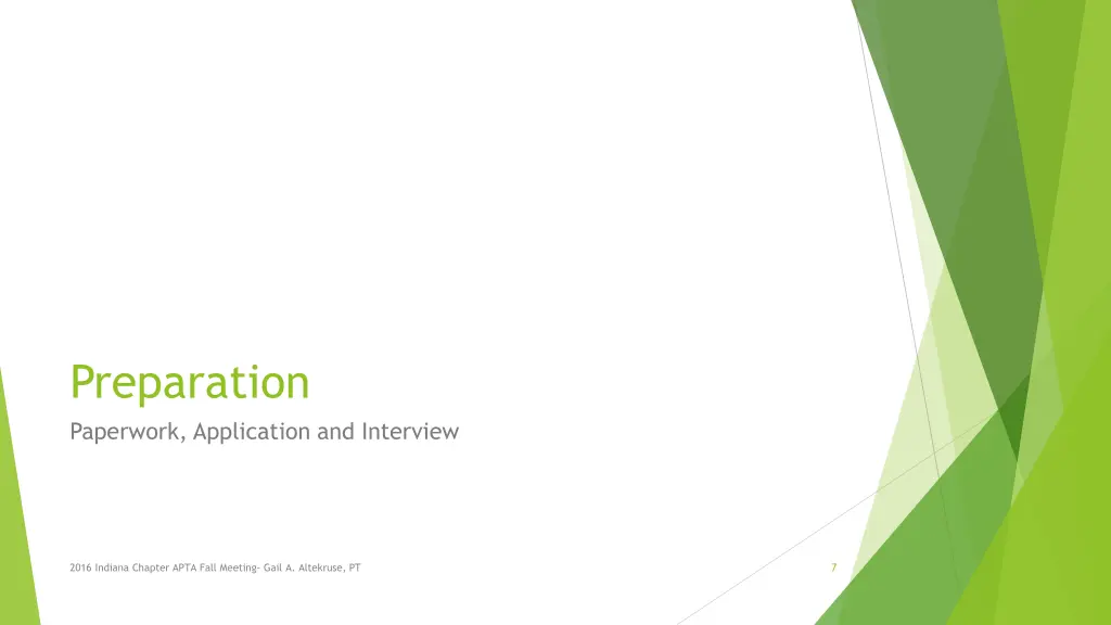 preparation paperwork application and interview