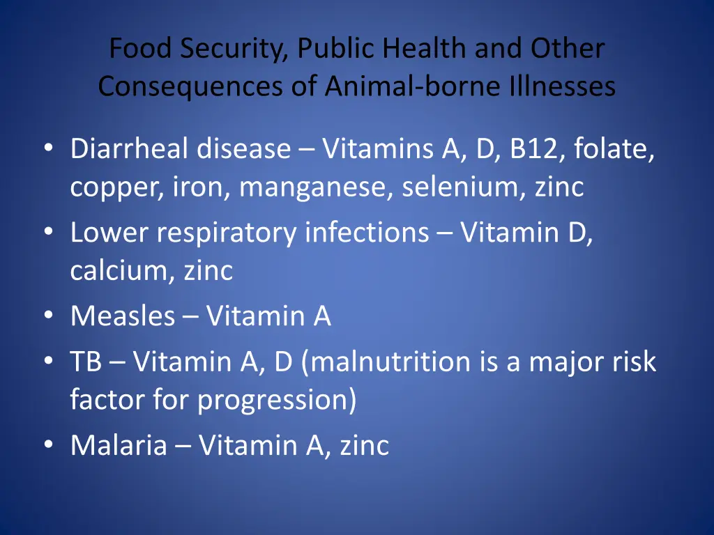 food security public health and other 10