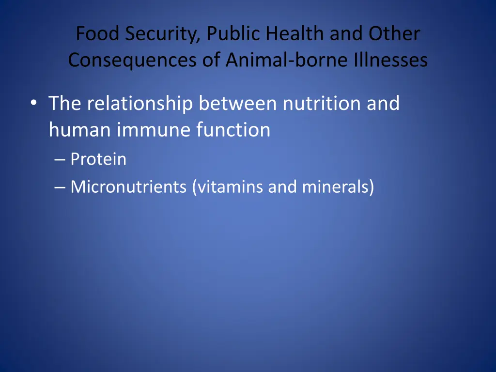 food security public health and other 7