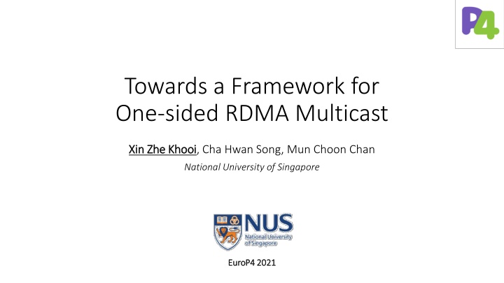 towards a framework for one sided rdma multicast