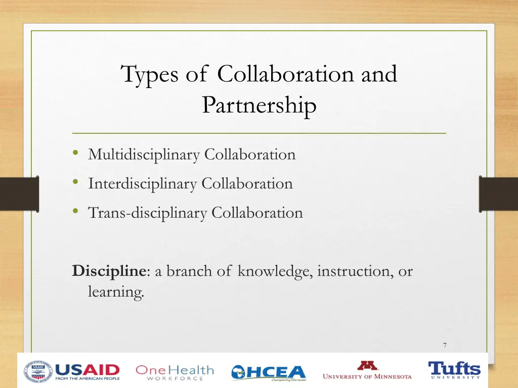 types of collaboration and partnership