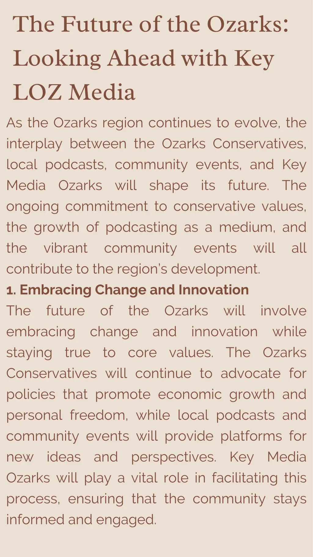 the future of the ozarks looking ahead with